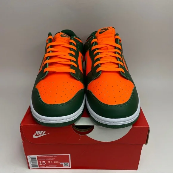 Nike Dunk Low Retro “Miami Hurricanes” 2023 - Picture 3 of 4
